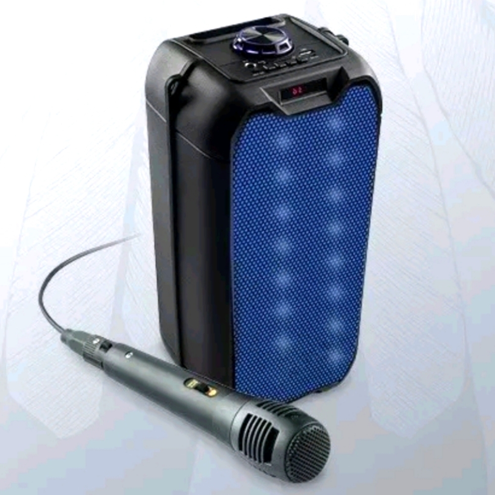 SOURCE ELECTRONICS Karaoke Speaker LED Light-Up Bluetooth *NEW BOX* great GIFT!